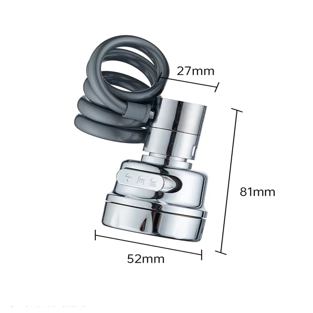 Extensor de Torneira Giratório 360° com 3 Modos de Jato – foto 7