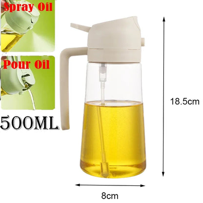 Borrifador de Azeite 2 em 1 (Spray e Fio) 500 ml – foto 9