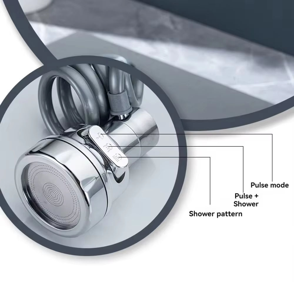 Extensor de Torneira Giratório 360° com 3 Modos de Jato – foto 6
