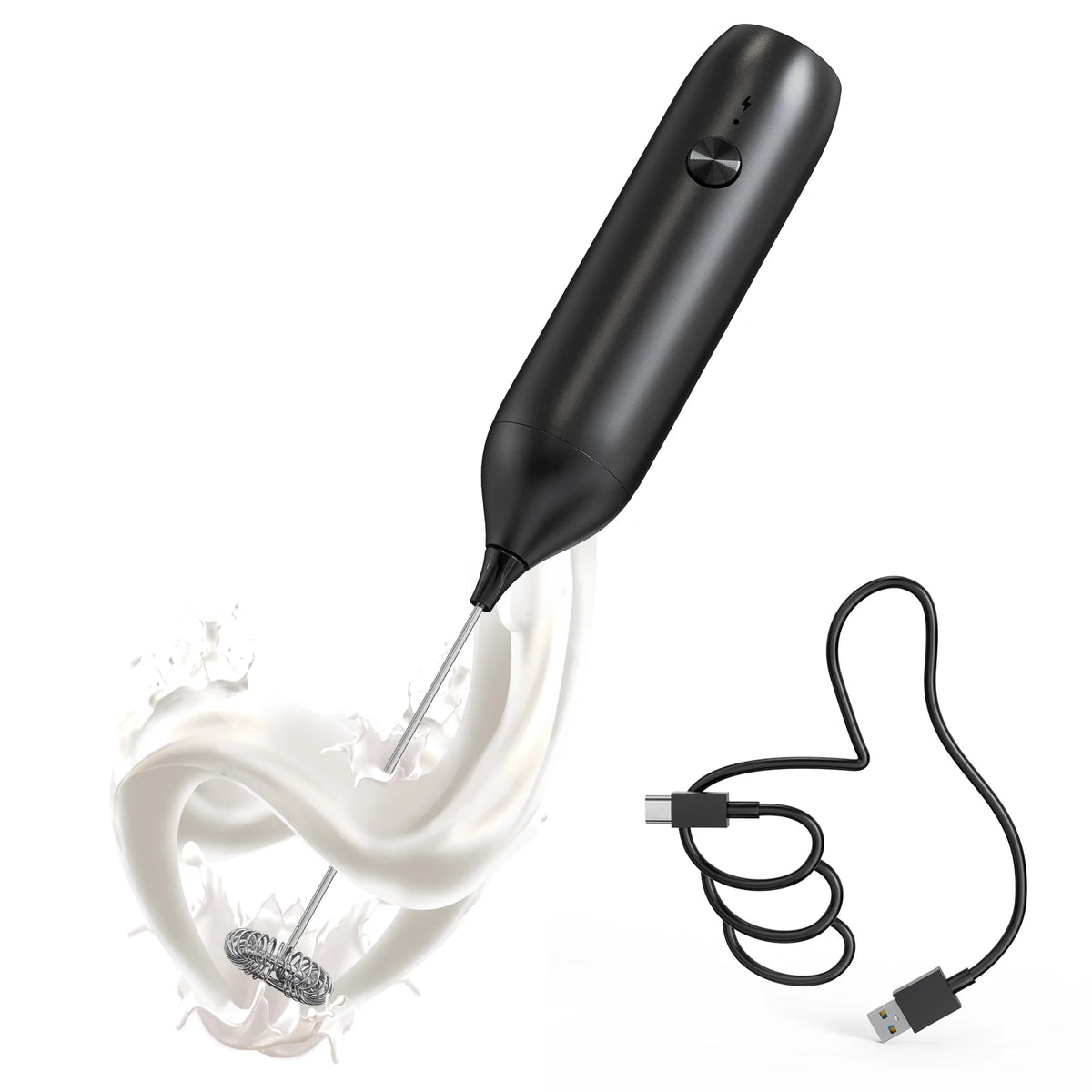 Mini mixer elétrico com cabo USB-C