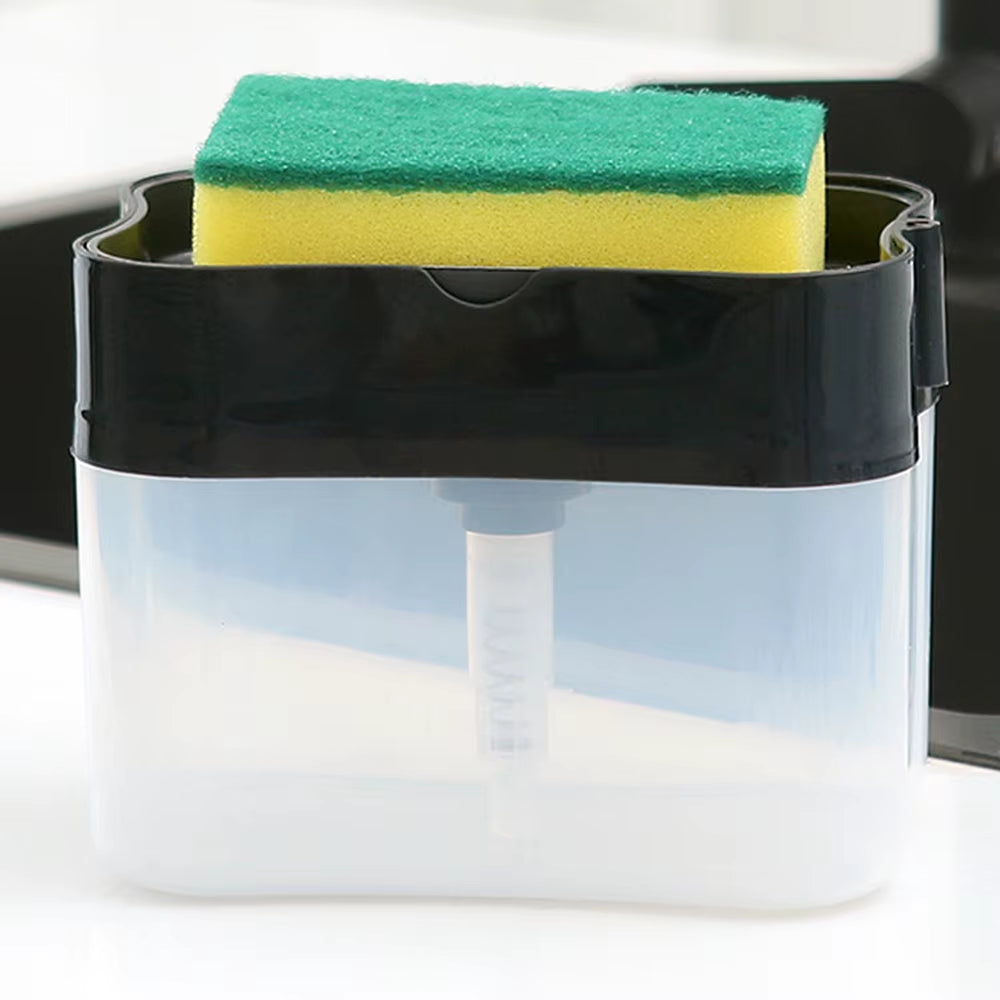 Porta-Detergente com Dosador e Suporte para Esponja 2 em 1 – foto 6