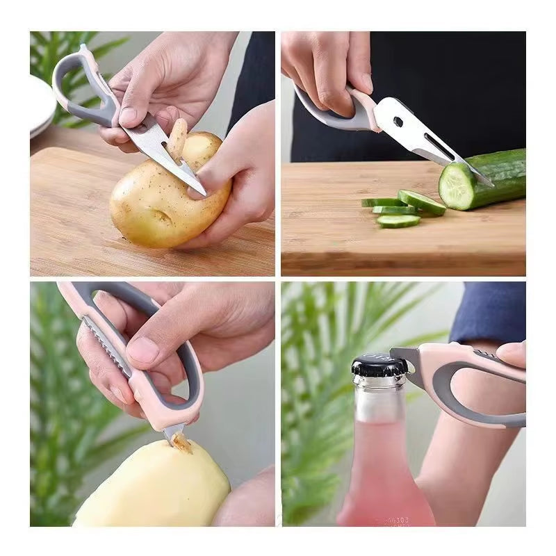 Tesoura de Cozinha Multifuncional 7 em 1 com Suporte Magnético – foto 7